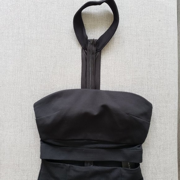 Dynamite black strapless dress with cutout and choker - Picture 2 of 7